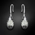 Серебряные серьги "Baroka III (Light Chrome)" с кристаллами Swarovski™